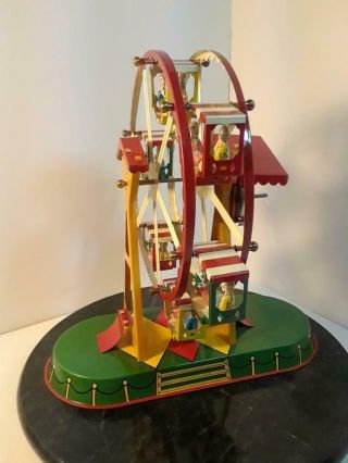 Vintage JW Altes,  Nuremberg Germany Tin Litho Ferris Wheel Fully 3