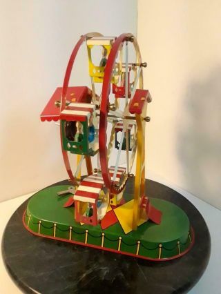 Vintage JW Altes,  Nuremberg Germany Tin Litho Ferris Wheel Fully 5
