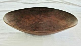 Antique Primitive Wooden Bread Dough Trencher Hand Carved 17.  5 " - 1800 