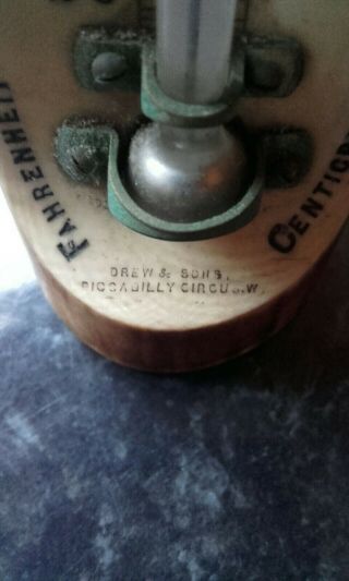 A Rare Horn Thermometer By Drew & Sons Piccadilly Circa 1887 - 1914 Order