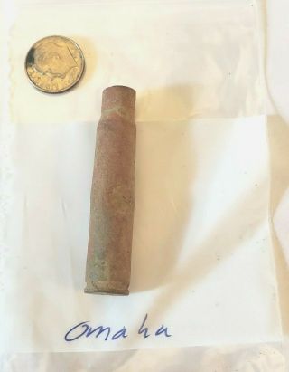 Ww2 Us.  30 Relic Case From Fox Green Sector Omaha Beach Normandy D - Day