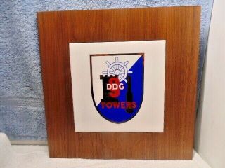 Uss Towers Ddg - 9 Wall Plaque