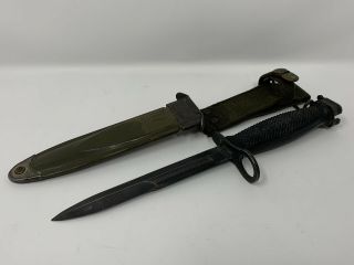 Us M7 Bayonet Imperial Knife With Scabbard Usm8a1 War Era Twb