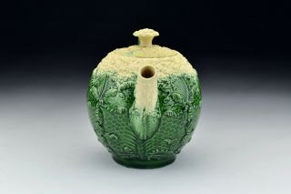 18th Century Staffordshire Whieldon Wedgwood Cauliflower Earthenware Teapot 4