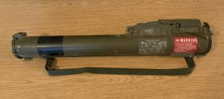 RARE M72A2 LAW 66mm Anti - Tank Rocket Firing Tube - Training - Prop - INERT Date 1968 2