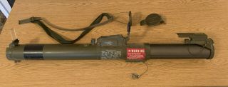 RARE M72A2 LAW 66mm Anti - Tank Rocket Firing Tube - Training - Prop - INERT Date 1968 3