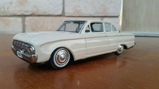 1961 Bandai Ford Falcon Tin Friction 4dr.  Perfectly Nm Litho
