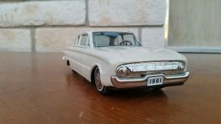 1961 Bandai FORD FALCON tin friction 4Dr.  perfectly NM litho 2
