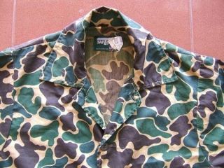 Vintage Duck Hunter Camouflage Shirt by SAFTBAK 33 3