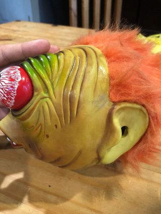 Vintage Rare 1986 Axion RUDE RALPH Mad Ball TALKING Pull String Head Monster Toy 5