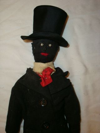 TALL BLACK MAN DOLL WITH HAT AND VINTAGE CLOTHES 3