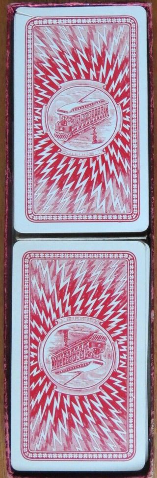 Antique 1904 Card Game - TROLLEY - SNYDER BROS - ELMIRA,  NY - DELUXE ED 10