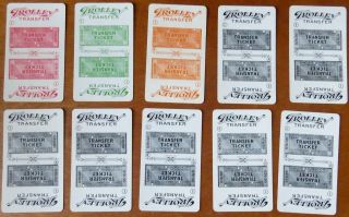 Antique 1904 Card Game - TROLLEY - SNYDER BROS - ELMIRA,  NY - DELUXE ED 4