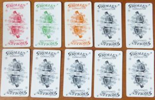 Antique 1904 Card Game - TROLLEY - SNYDER BROS - ELMIRA,  NY - DELUXE ED 7
