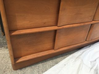Heywood Wakefield Mid Century Modern Dresser 6 drawer solid wood vintage 1950’s 4