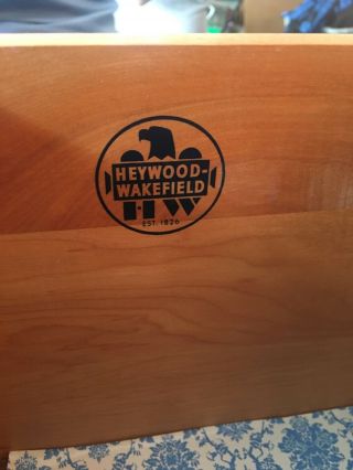 Heywood Wakefield Mid Century Modern Dresser 6 drawer solid wood vintage 1950’s 5