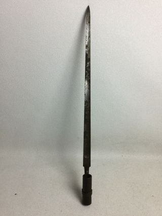 Antique Civil War Era,  Enfield Socket Bayonet Bought In North Carolina