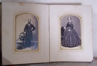 Antique GEM PHOTO ALBUM w5 CIVIL WAR SOLDIER CDV Wheeler Palmer Mead Gillett CT 11