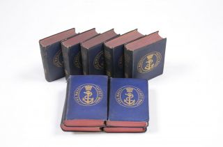 1901 Hc 9 Volume Book Set The Naval Pocket Book Royal Navy 5.  25 " H X 3.  75 " W