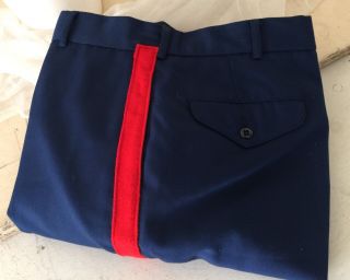 USMC Dress Blues Pants Trousers Blood stripes 36 L Altered inseam 33 Waist 38” 10
