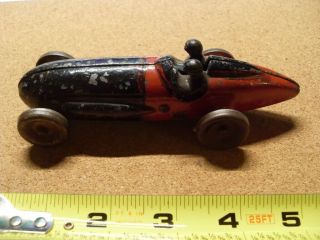 Vintage Cast Iron Toy Car,  2 Drivers Brand Unknown.