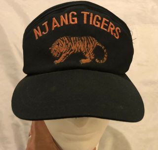 Nj Ang Jersey Air National Guard 141st Refueling Squadron Cap Hat Tiger Logo