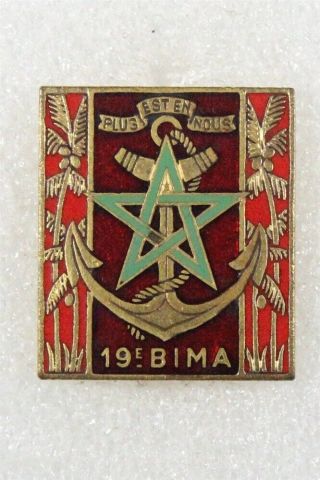 French Army Badge: 19e Bataillon D 