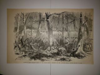 Fort Donelson 8th Missouri Regiment 11th Indiana Zouaves Civil War 1896 Sketch