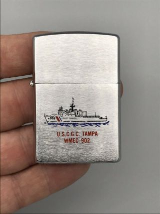Zippo Uscgc Tampa Wmec - 902 Military Coast Guard Lighter - Never Been Struck