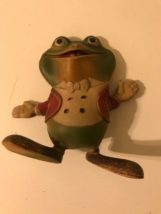 Rare Vtg 1948 Ed Mcconnell Rempel Froggy The Gremlin 10 " Rubber Frog Squeaky Toy