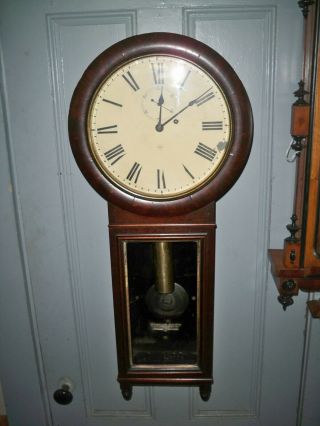 Antique Seth Thomas No.  1 Regulator Weight Driven Clock Finish