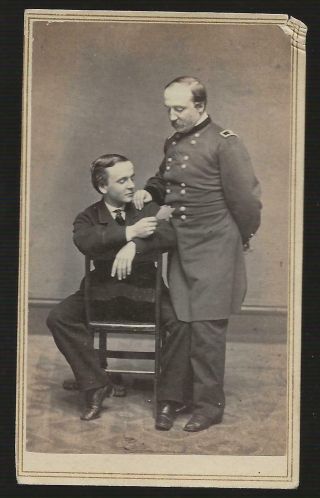 Civil War Cdv General William Dwight & Son,  Port Hudson 70th Nyvi
