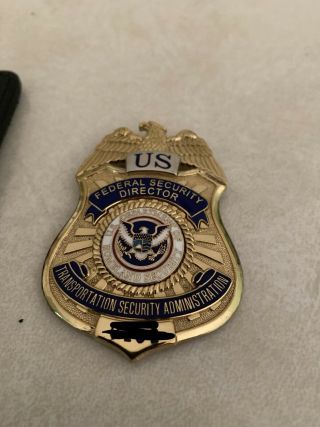 US Federal Police Security Director Badge Transportation Administration 6