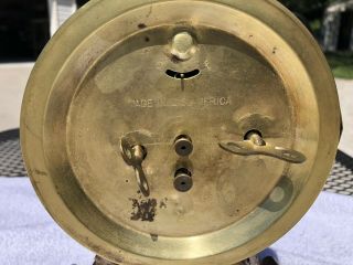 1910’s Antique Seth Thomas Cast Iron Mantel Self Desk Clock With Alarm 8