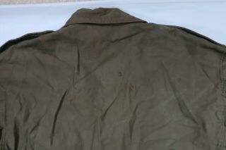 VINTAGE WWII M - 1943 Field Jacket Size 36 R SMALL USA ARMY AUTHENTIC 10