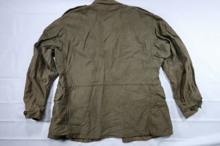 VINTAGE WWII M - 1943 Field Jacket Size 36 R SMALL USA ARMY AUTHENTIC 9