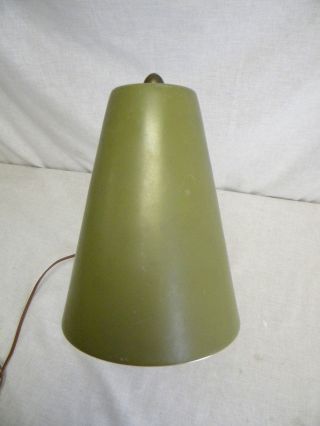 Vintage Lightolier Pivoting Desk Light Classic Mid Century Design Green 6