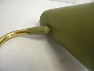 Vintage Lightolier Pivoting Desk Light Classic Mid Century Design Green 8