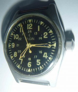 Wrist Watch - Us Army - Navy - Usaf - Serial 23434 - Ussf - Vietnam War - 403