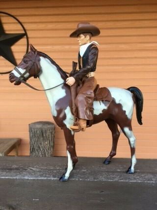 Marx Johnny West Vintage Horse Thunderbolt And The Pinto Kid Plus Accessories