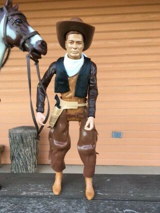 MARX JOHNNY WEST Vintage Horse Thunderbolt and The Pinto Kid Plus Accessories 4