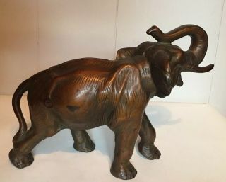 Large Antique Cast Iron Elephant Doorstop by Hubley 3