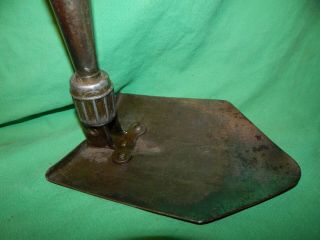 US World War II AMES 1945 Folding Trench Shovel and DAVE MFG.  1944 Carrier 12