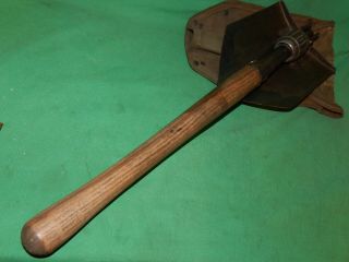 US World War II AMES 1945 Folding Trench Shovel and DAVE MFG.  1944 Carrier 9