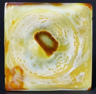 AUTHENTIC ANTIQUE LCT TIFFANY STUDIOS AGATE GLASS TILE 4