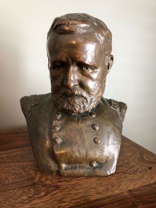 1885 Ulysses S.  Grant Bronze Bust By Gerhardt
