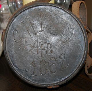 CIVIL WAR CONFEDERATE WOOD CANTEEN 13TH TENNESSEE INFANTRY REGIMENT SHILOH 9