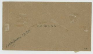 Mr Fancy Cancel CSA 6 PAIR HOME MADE COVER TIED CLINTON NC CDS EX - KAUFMANN 3