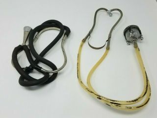 Two Unique Antique Stethoscopes Circa Early 20th Century