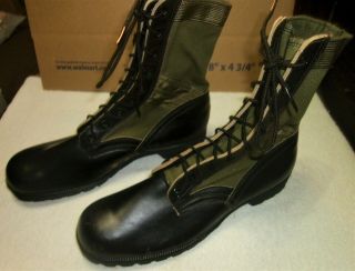 11 N Vietnam 1967 Military Boots Jungle Combat Spike Protective Us Army Issue